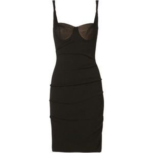 Alexander Wang Ruched Black Bodycon Dress